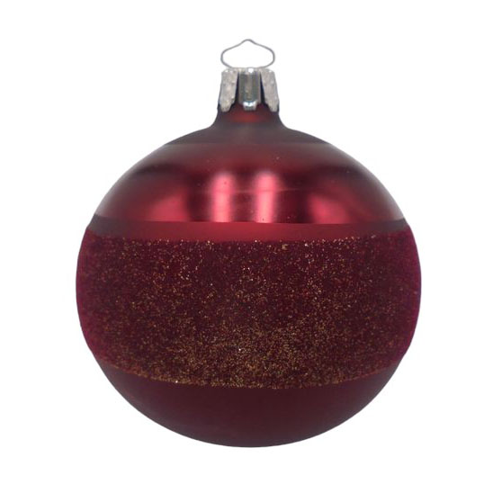 Ballantynes Adele Ball 8cm, Dark Red Matt